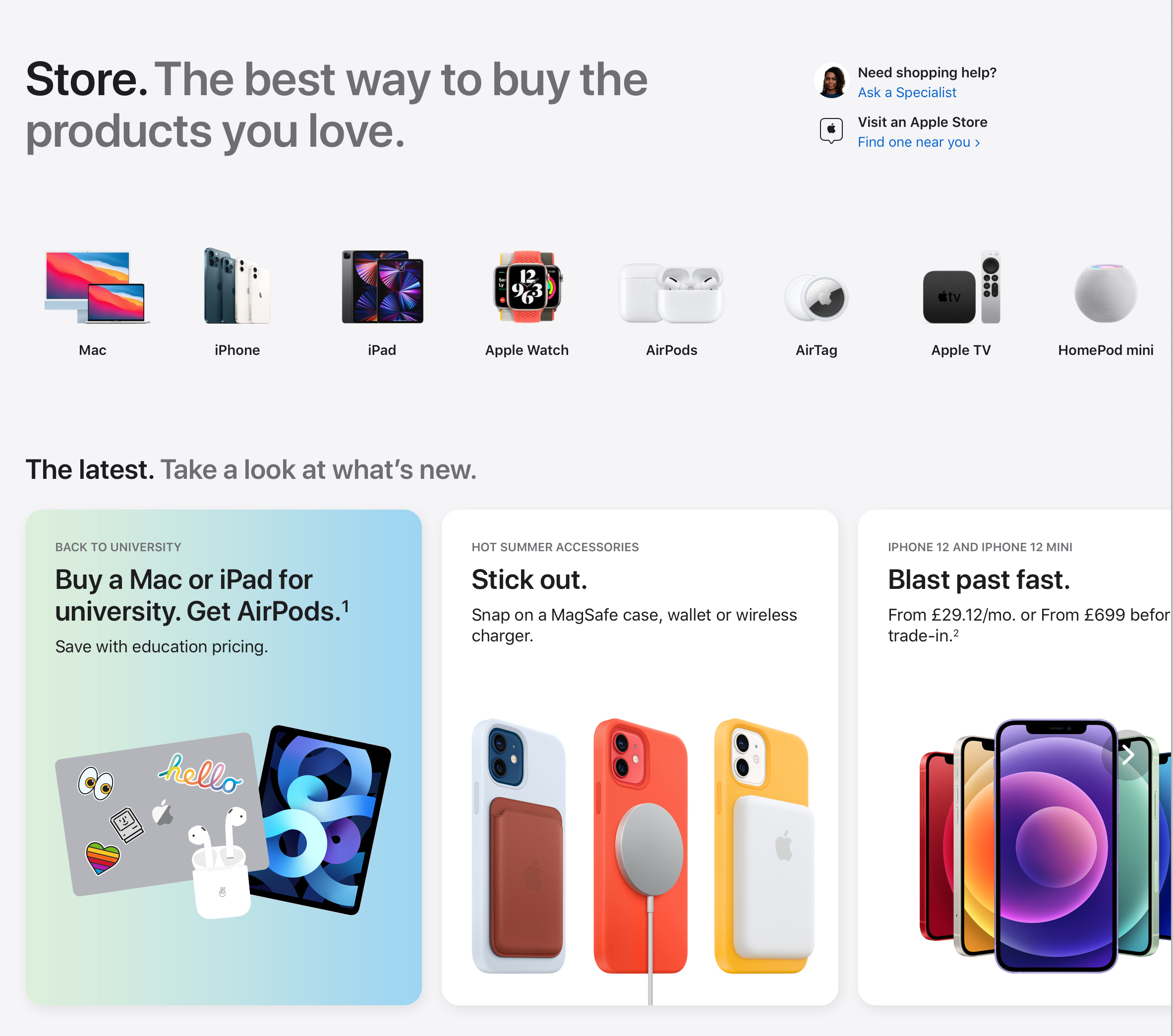 Apple store online discount